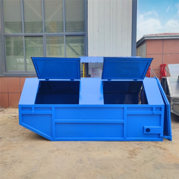 全藍(lán)擺臂垃圾箱