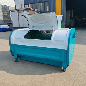 上下圓弧勾臂垃圾箱