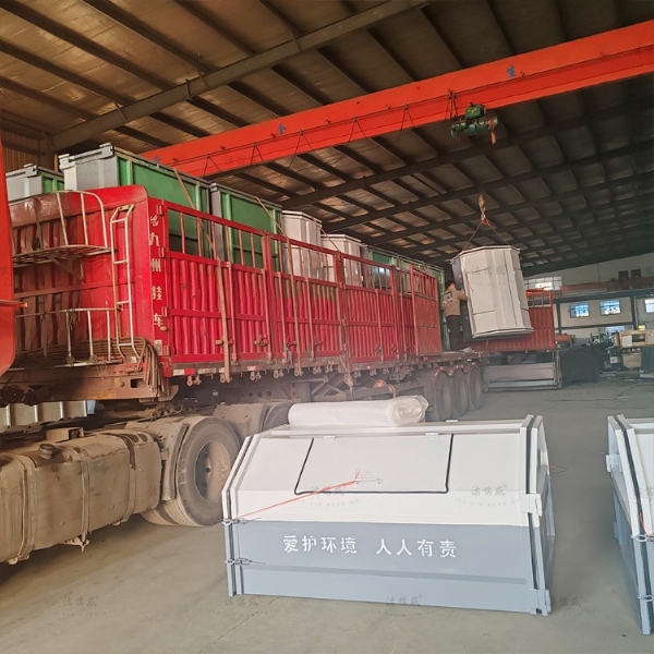 20個定制款落地垃圾箱發(fā)往甘肅