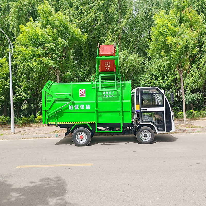 電動側掛桶垃圾清運車