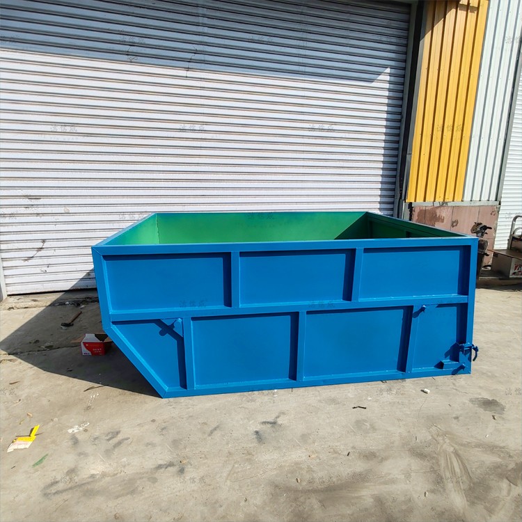 全藍(lán)大容量擺臂式垃圾箱